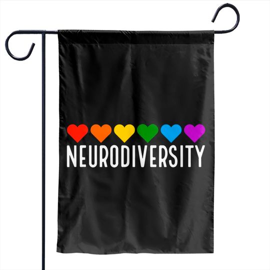 Novelty Neurodiversity, Neurodivergent proud autistic Garden Flags Garden Flags