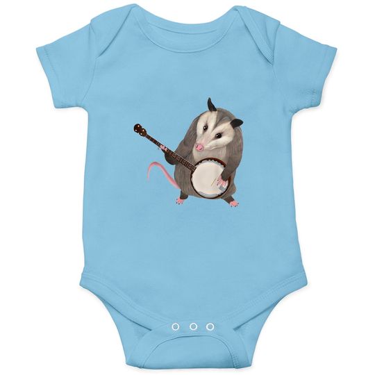 Discover Opossum playing the banjo - possum Onesies