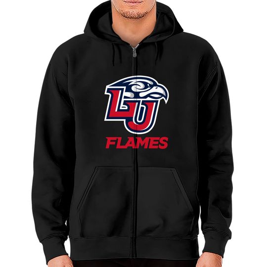 Liberty University Primary Logo Zip Hoodies