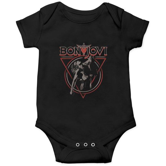 Bon Jovi Men's Triangle Overlap Onesies
