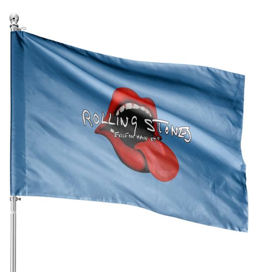 Men's Rolling Stones Open Mouth & Tongue House Flags