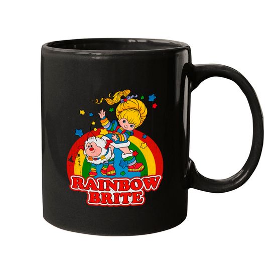 Distressed Rainbow Brite - Rainbow Brite - Mugs