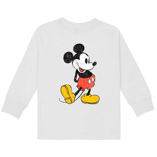 Discover Disney Unisex Kids Long Sleeve T-Shirts: Mickey Mouse Vintage