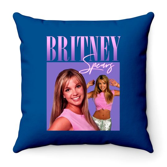 Britney Spears 90s Vintage Hip-Hop Throw Pillows
