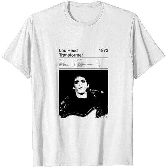 Lou Reed T-Shirt: Transformer Track List