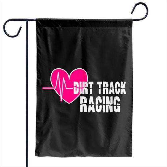 Dirt Track Racing Stock Car Racing Pullover Garden Flags