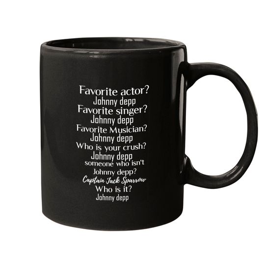 Favorite actor? Johnny depp  Active Mugs