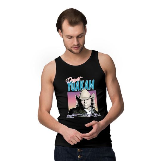 Dwight Yoakam / 80s Styled Retro Design - Dwight Yoakam - Tank Tops