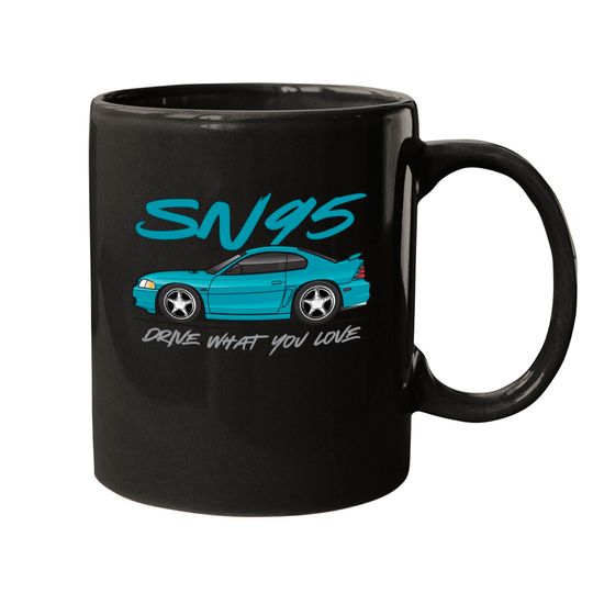 SN95-Teal - 4th Gen Mustang - Mugs