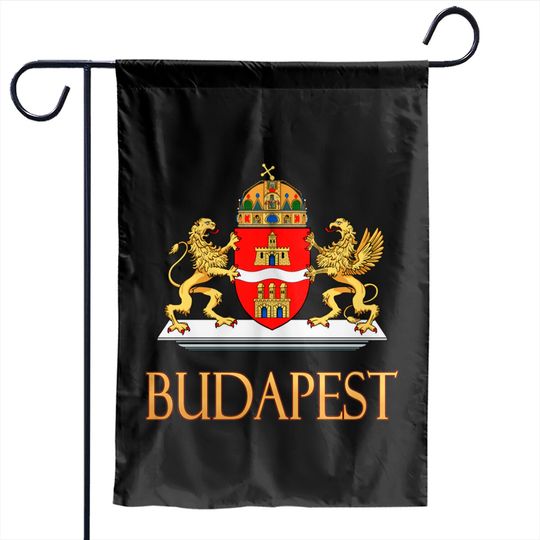Budapest, Hungary - Coat of Arms Design - Hungarian - Garden Flags