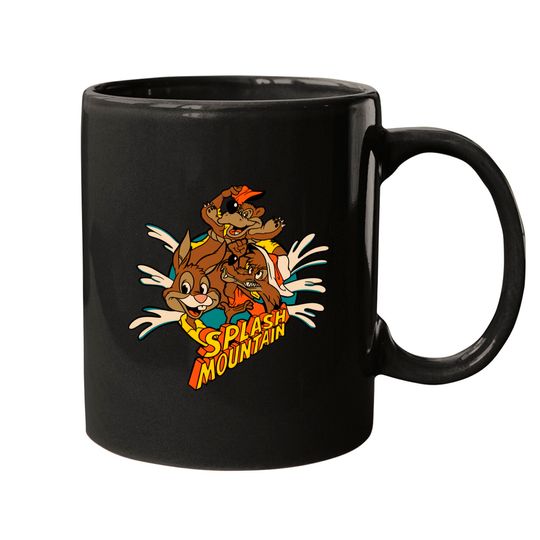 Splash Mountain Retro Style - Splash Mountain Disney - Mugs