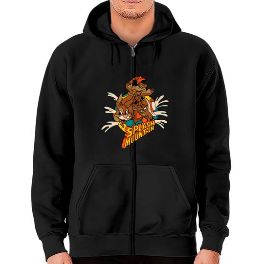 Splash Mountain Retro Style - Splash Mountain Disney - Zip Hoodies