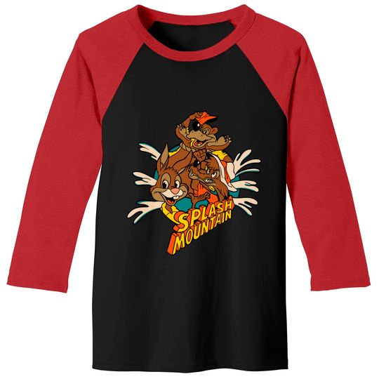 Splash Mountain Retro Style - Splash Mountain Disney - Baseball Tees