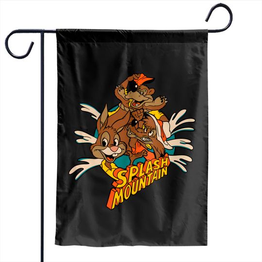 Splash Mountain Retro Style - Splash Mountain Disney - Garden Flags