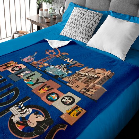 Vintage Disney Hollywood Studios Baby Blankets