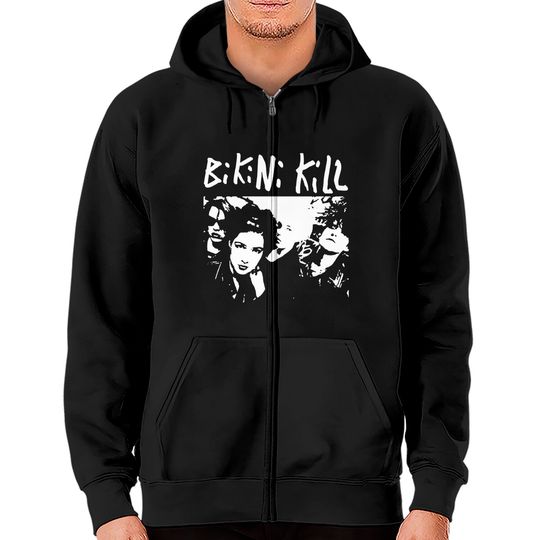 Bikini Kill Rock Band Zip Hoodies,Bikini Kill Rock Band Fans Zip Hoodies,Rock Music Lovers Zip Hoodies