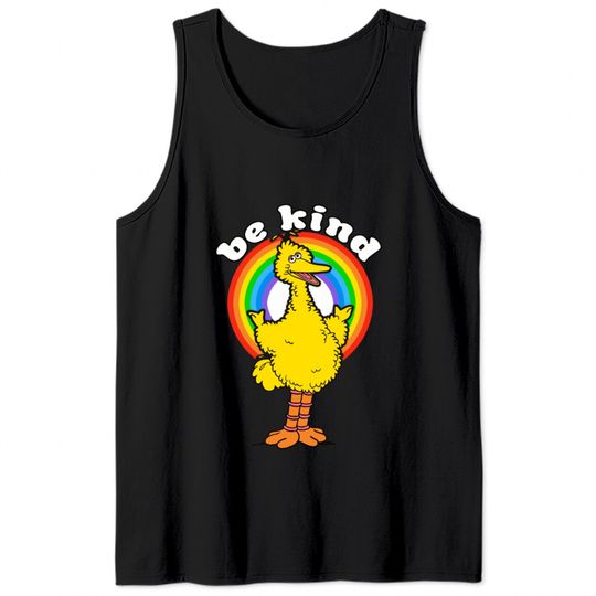 Sesame Street Big Bird Be Kind Tank Tops