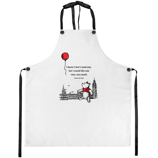 I Know What I Need Aprons, Pooh Bear Aprons, Pooh Disney Aprons, Disney Matching Aprons, Disney Trip Aprons, Gifts Idea