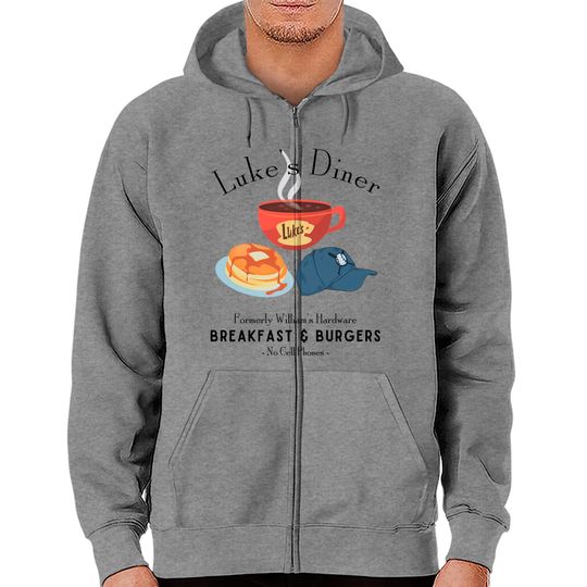 Gilmore Girls Luke's Diner Zip Hoodies