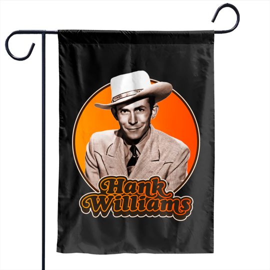 Retro Hank Williams Tribute - Hank Williams - Garden Flags