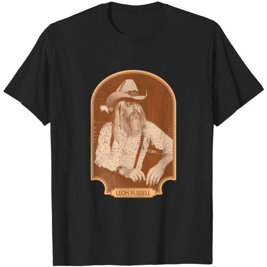 Leon Russell Sepia Tribute - Leon Russell - T-Shirt