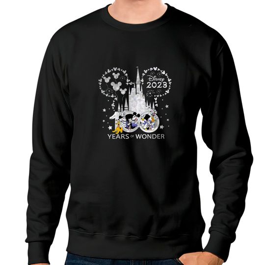 Disney 100 Years Of Wonder Sweatshirts, Mickey And Friends Sweatshirts, Disney Trip Sweatshirts
