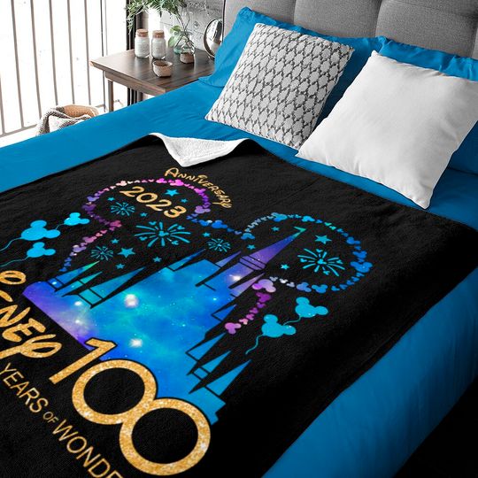 Disney 100th Anniversary Baby Blankets, Disney 100 Year of Wonder Anniversary Baby Blankets
