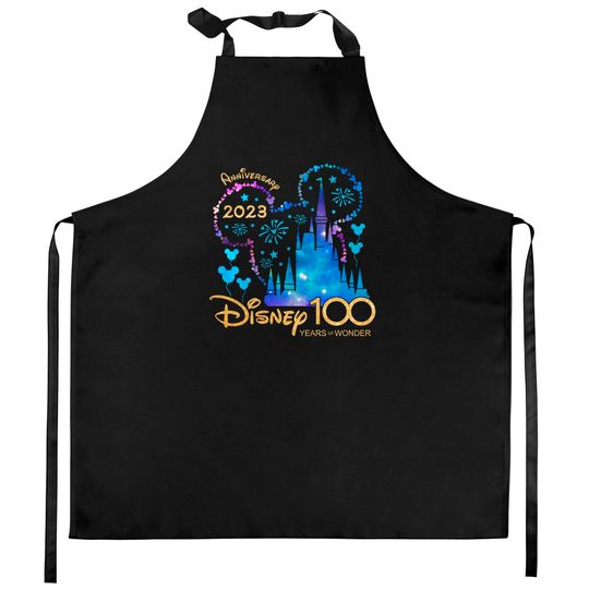 Disney 100th Anniversary Kitchen Aprons, Disney 100 Year of Wonder Anniversary Kitchen Aprons