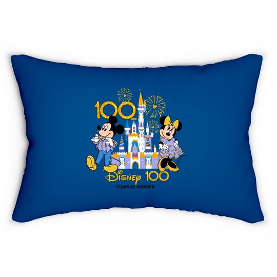 Discover Disney 100th Anniversary Lumbar Pillows, Mickey Minnie 100th Lumbar Pillows