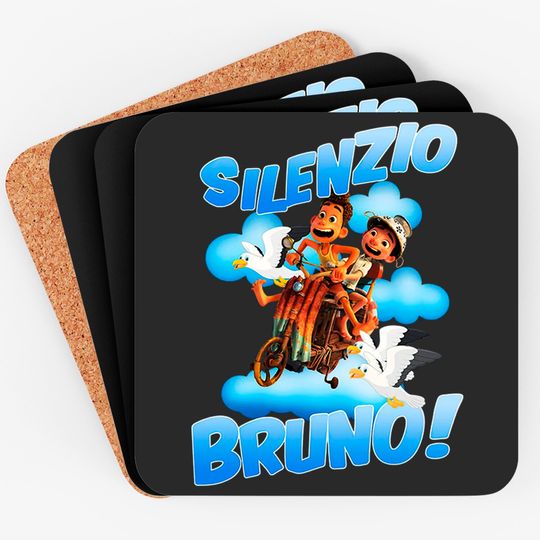 Silenzio and Bruno Coasters Disney Luca Movie Coasters Luca Coasters