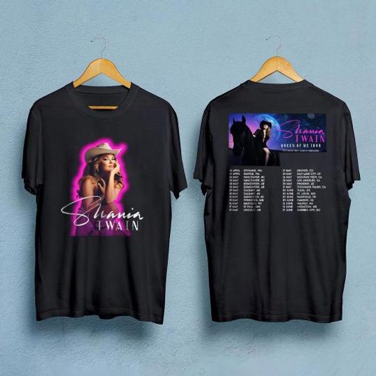 Shania Twain Queen Of Me Tour 2023 Double Sided Shirt