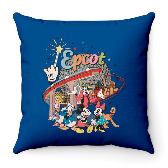 Comfort Colors Disney Epcot Throw Pillows, Epcot World Throw Pillows