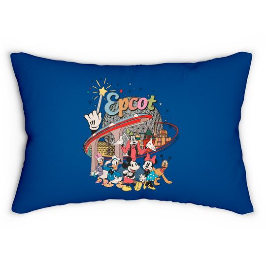 Comfort Colors Disney Epcot Lumbar Pillows, Epcot World Lumbar Pillows