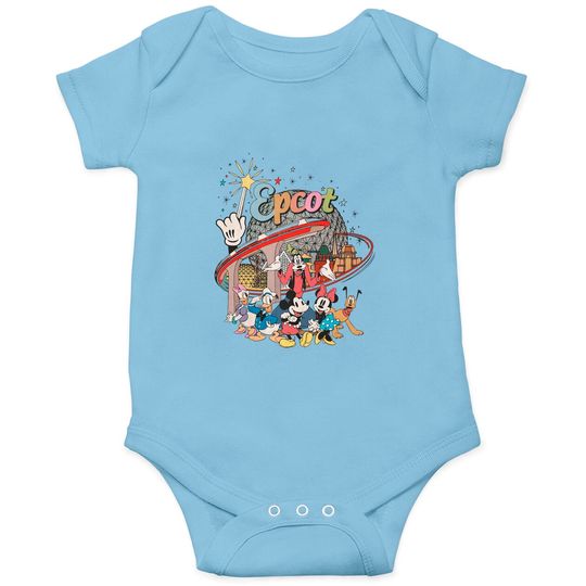 Comfort Colors Disney Epcot Onesies, Epcot World Onesies