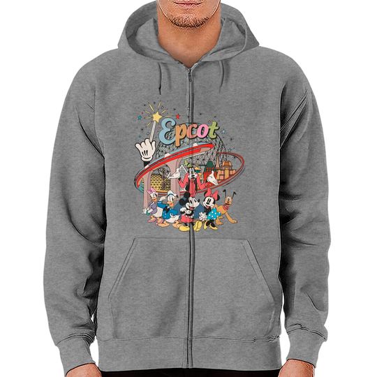 Comfort Colors Disney Epcot Zip Hoodies, Epcot World Zip Hoodies