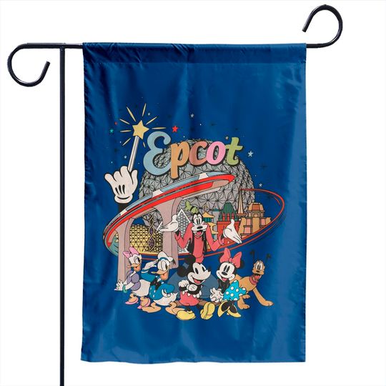 Comfort Colors Disney Epcot Garden Flags, Epcot World Garden Flags