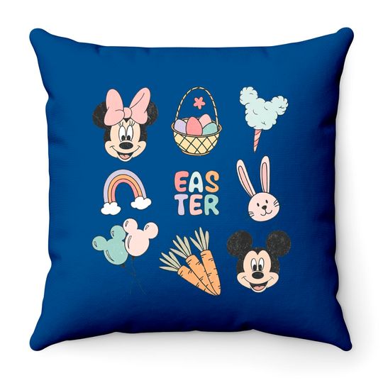 Disney Easter Throw Pillows, Mickey And Friends Easter Throw Pillows