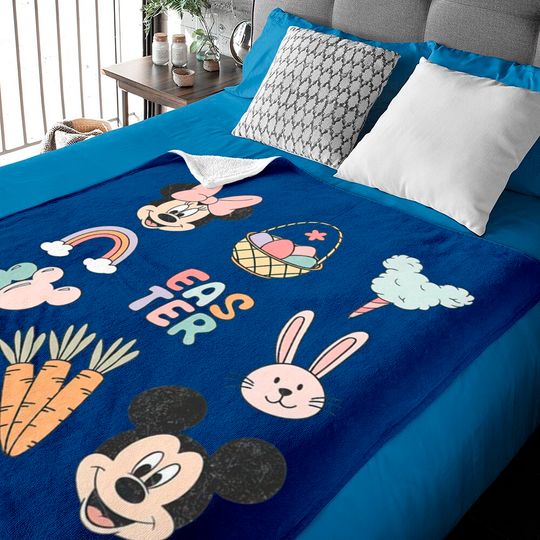 Disney Easter Baby Blankets, Mickey And Friends Easter Baby Blankets