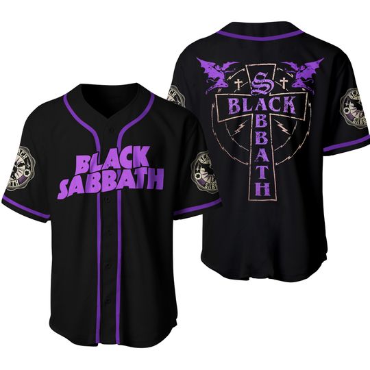 Black Sabbath Baseball Jersey Shirt
