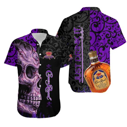 Crown Royal Button Shirt, Crown Royal Hawaiian Shirt