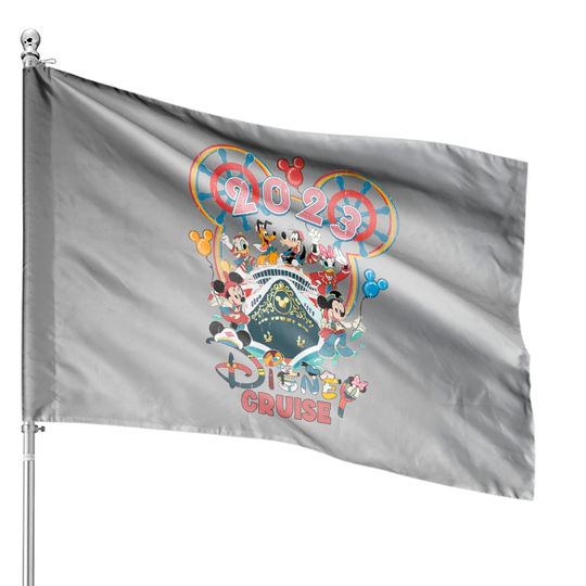 Disney Cruise 2023 House Flags, Disney Pirate House Flags, Disney Family Cruise House Flags