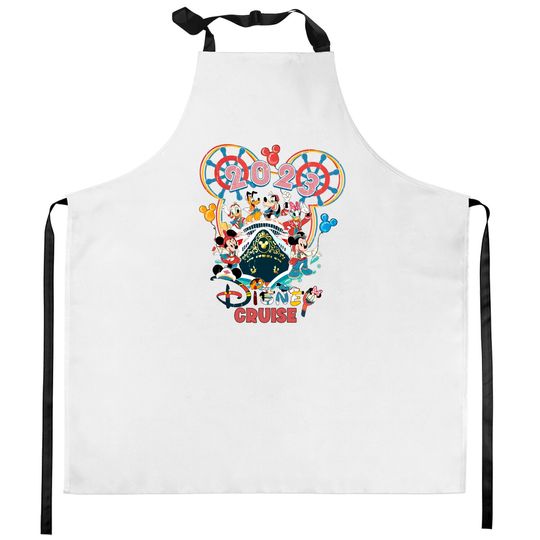 Disney Cruise 2023 Kitchen Aprons, Disney Pirate Kitchen Aprons, Disney Family Cruise Kitchen Aprons