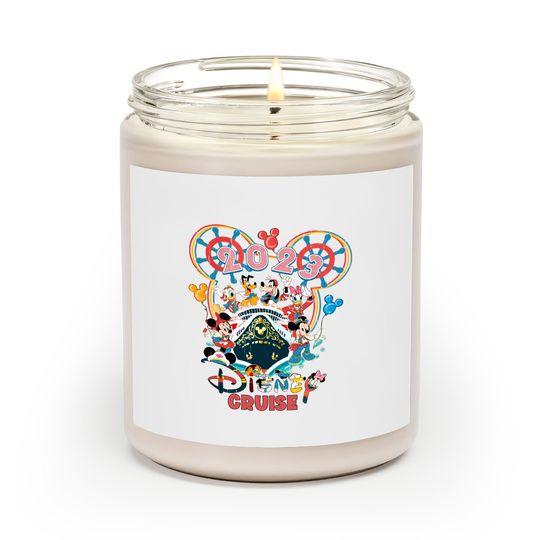 Disney Cruise 2023 Scented Candles, Disney Pirate Scented Candles, Disney Family Cruise Scented Candles
