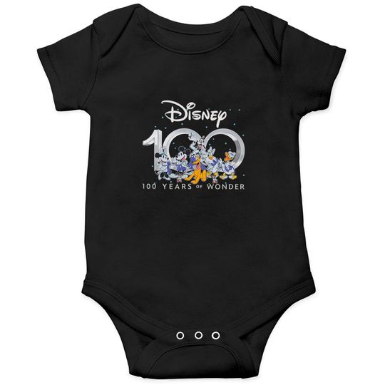 Disney 100th Anniversary Onesies, 100 Years of Wonder Onesies