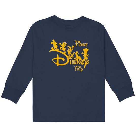 First Disney Trip Kids Long Sleeve Kids Long Sleeve T-Kids Long Sleeve T-Shirts