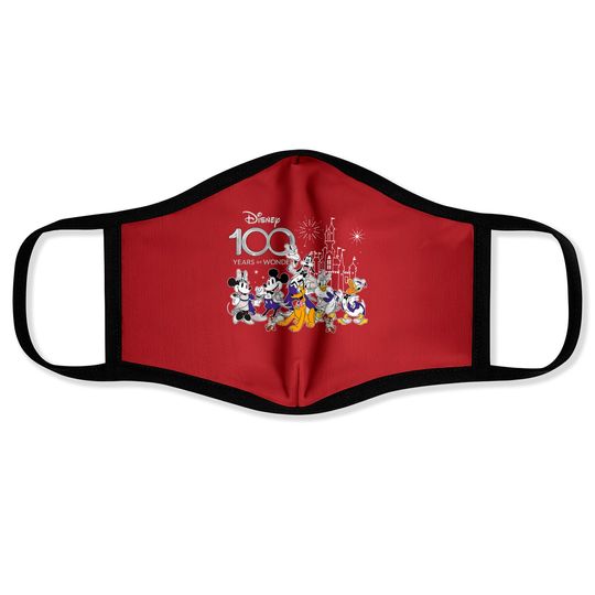 Discover 100th Disney Anniversary Face Masks, Disney 100 Years of Wonder Face Masks