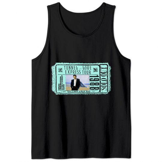 Vintage 1988 BRUCE SPRINGSTEEN Tunnel of Love Europe Tour Concert Tank Tops