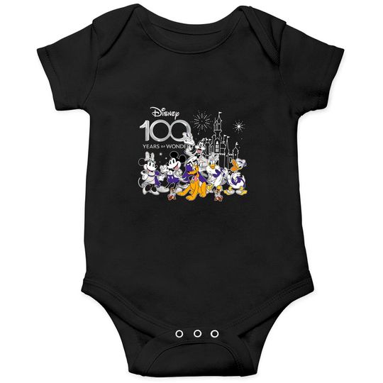 100th Disney Anniversary Onesies, Disney 100 Years of Wonder Onesies