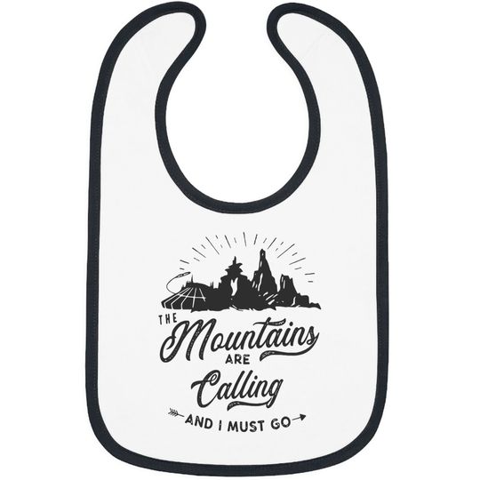 Mountains Are Calling Bibs, Disney Splash Mountain, Disney Mountain Bibs