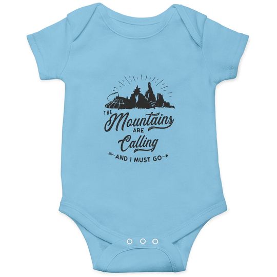 Mountains Are Calling Onesies, Disney Splash Mountain, Disney Mountain Onesies